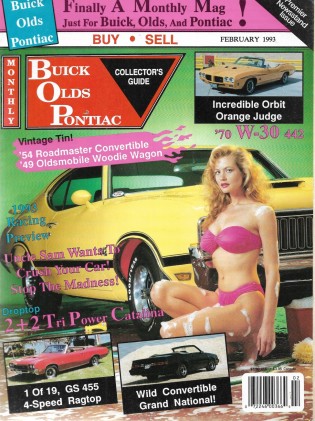 BUICK OLDS PONTIAC 1993 FEB - '70 W-30 442, '54 ROADMASTER CONV, '49 WOODIE